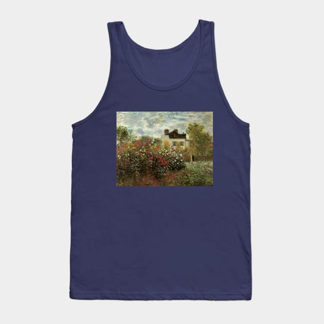 Artist's Garden in Argenteuil by Claude Monet Tank Top by MasterpieceCafe